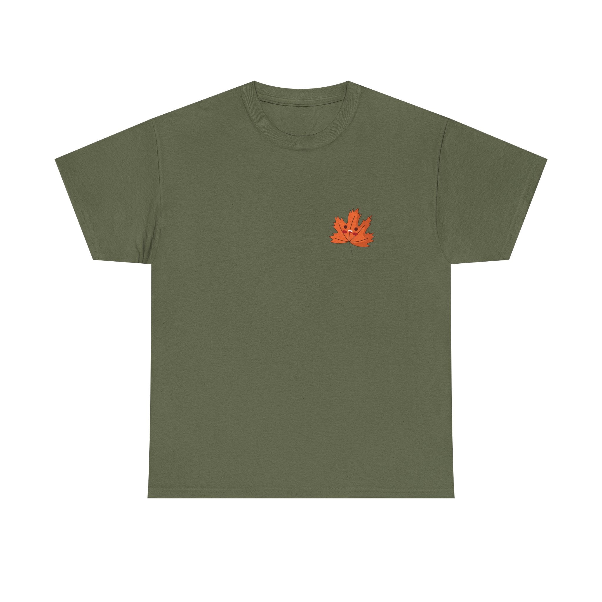 Cute Autumn Leaf Unisex Heavy Cotton Tee