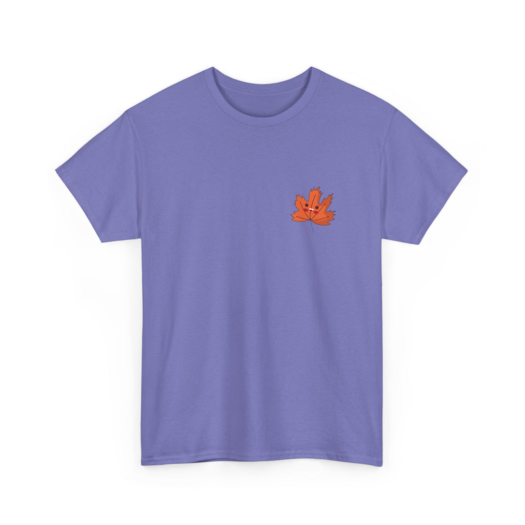 Cute Autumn Leaf Unisex Heavy Cotton Tee