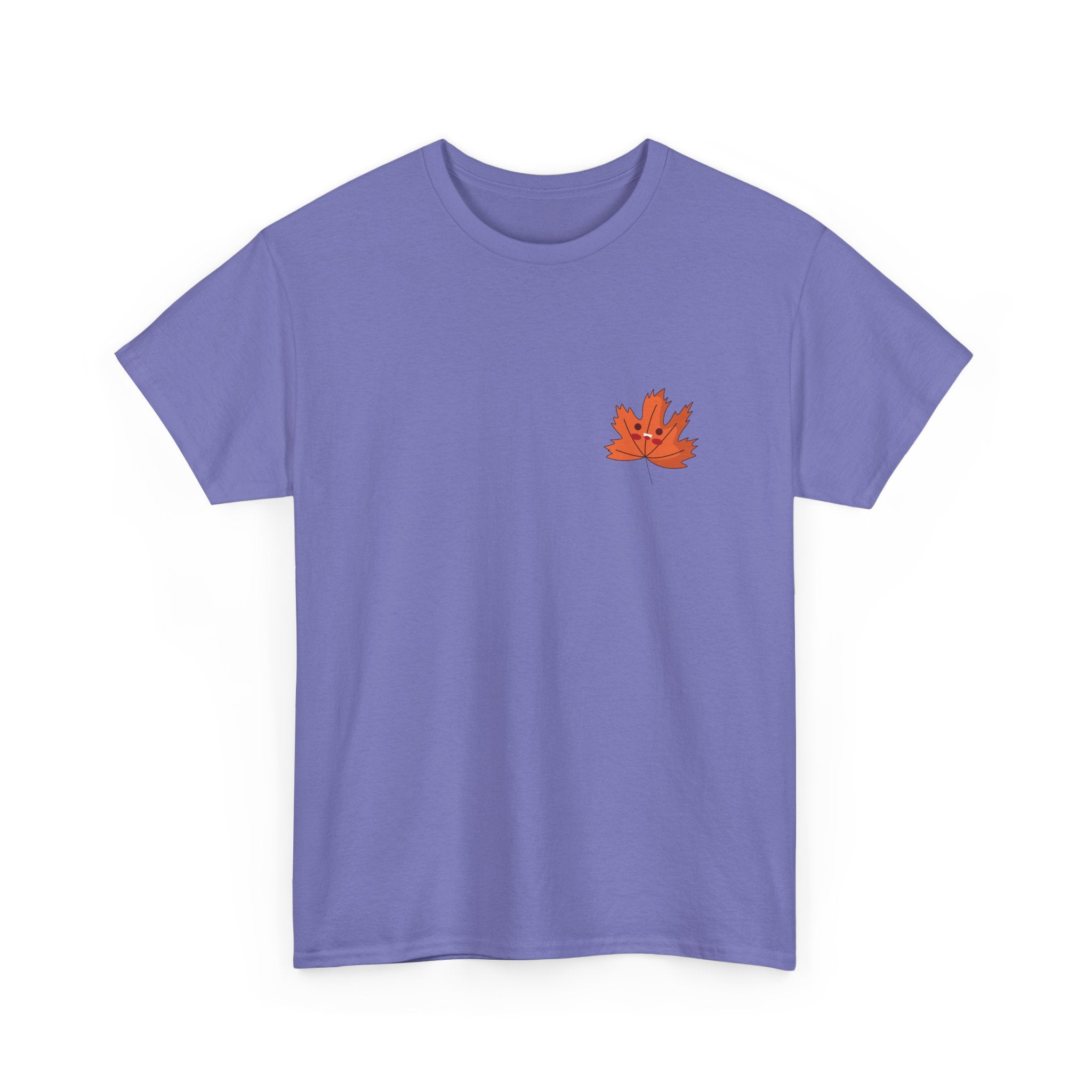 Cute Autumn Leaf Unisex Heavy Cotton Tee