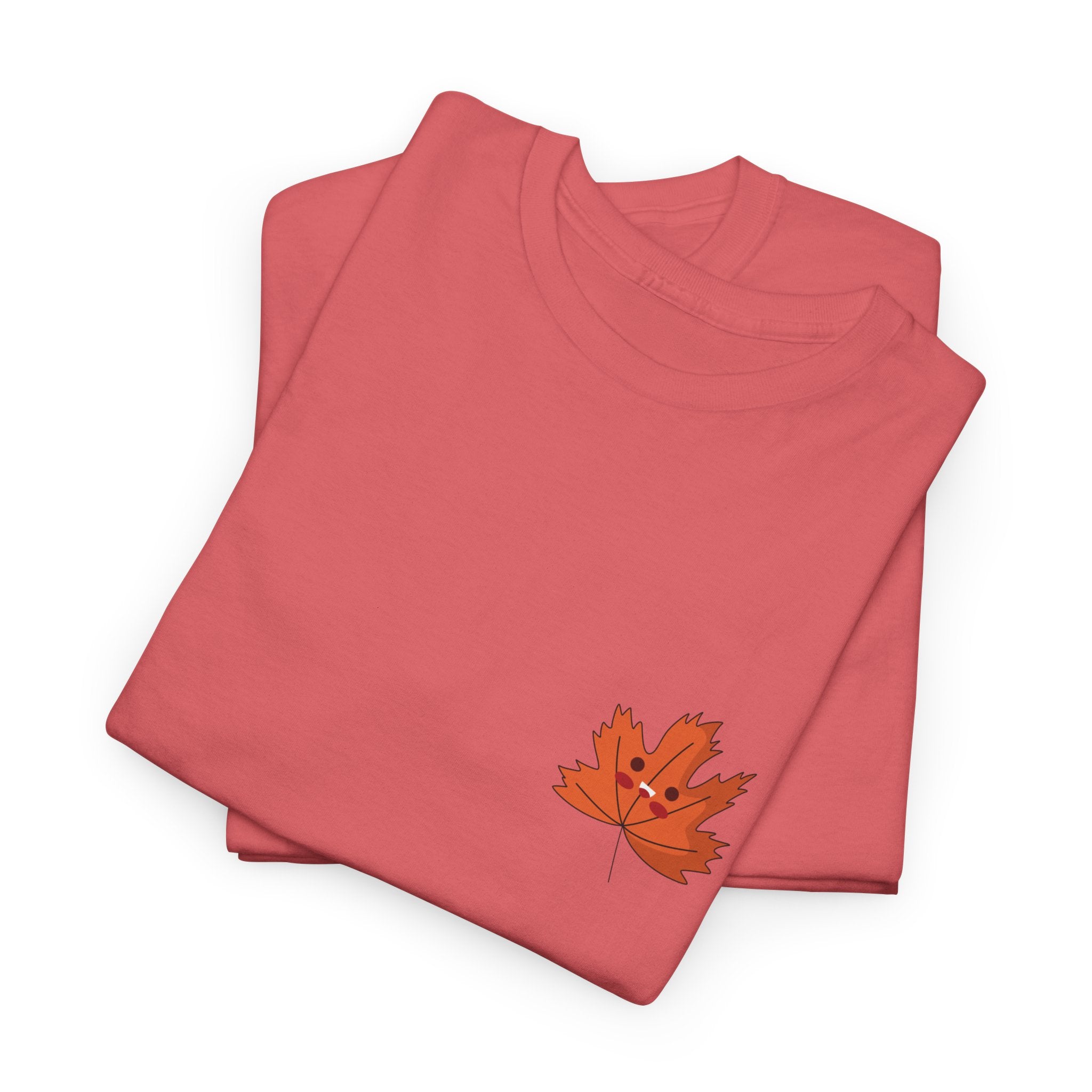 Cute Autumn Leaf Unisex Heavy Cotton Tee