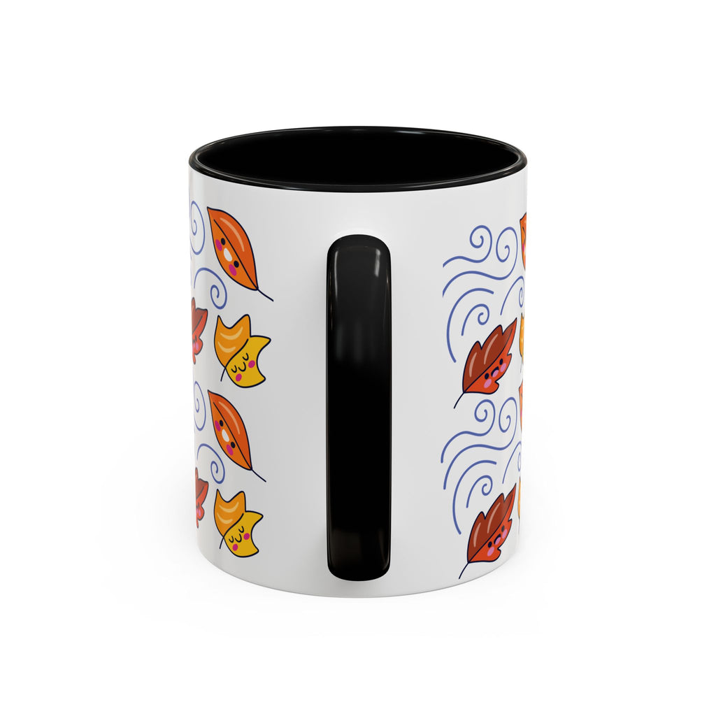 Leaves and Wind Accent Coffee Mug (11, 15oz)