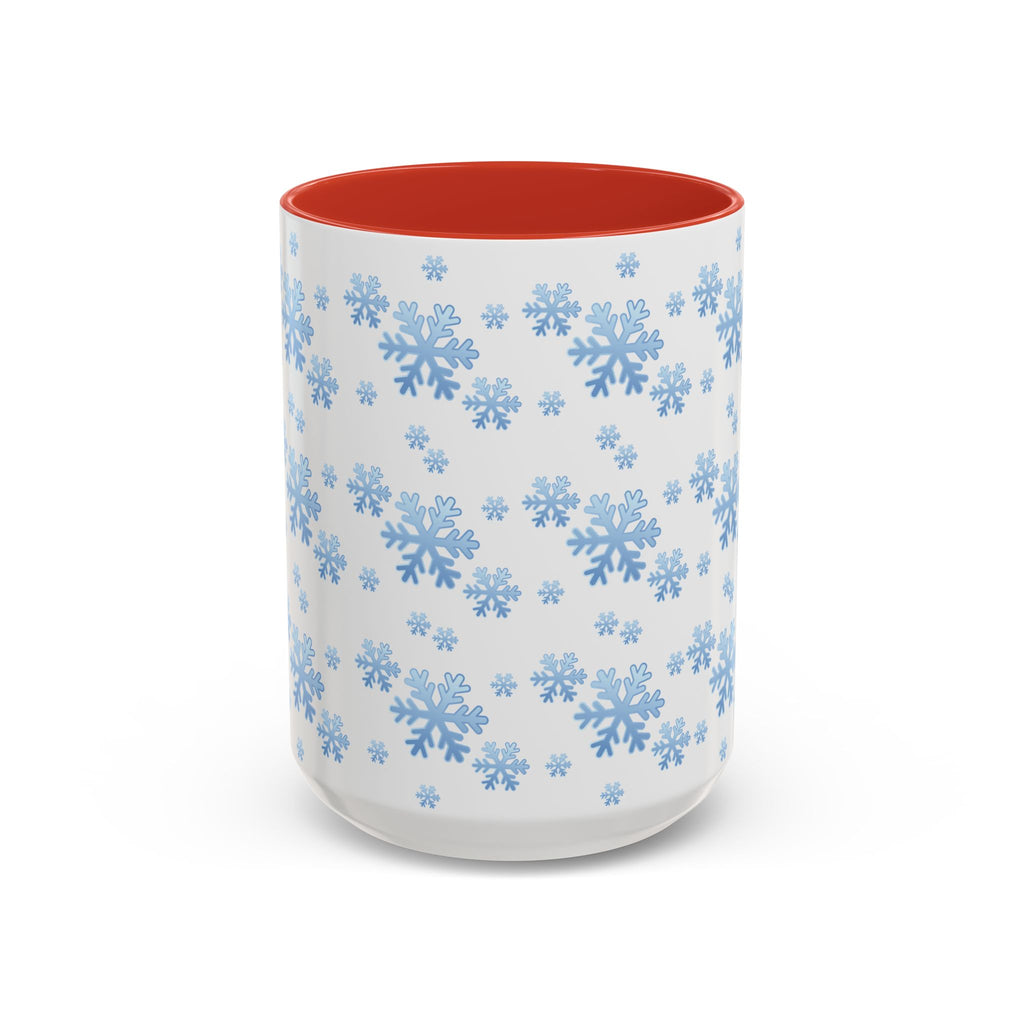 Snowflake Accent Coffee Mug , 11/15oz