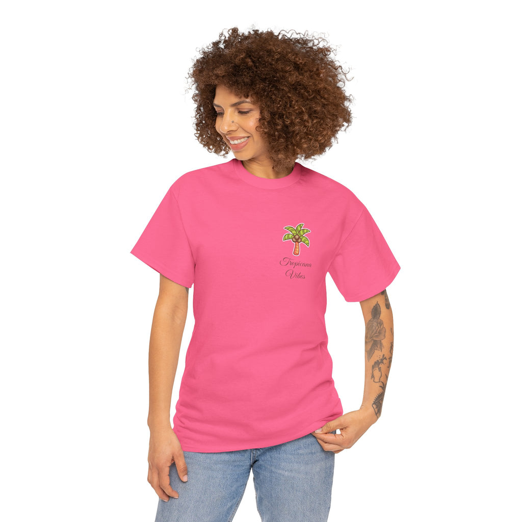Tropicana Vibes T-Shirt — Tropical Palm Beach Graphic Tee