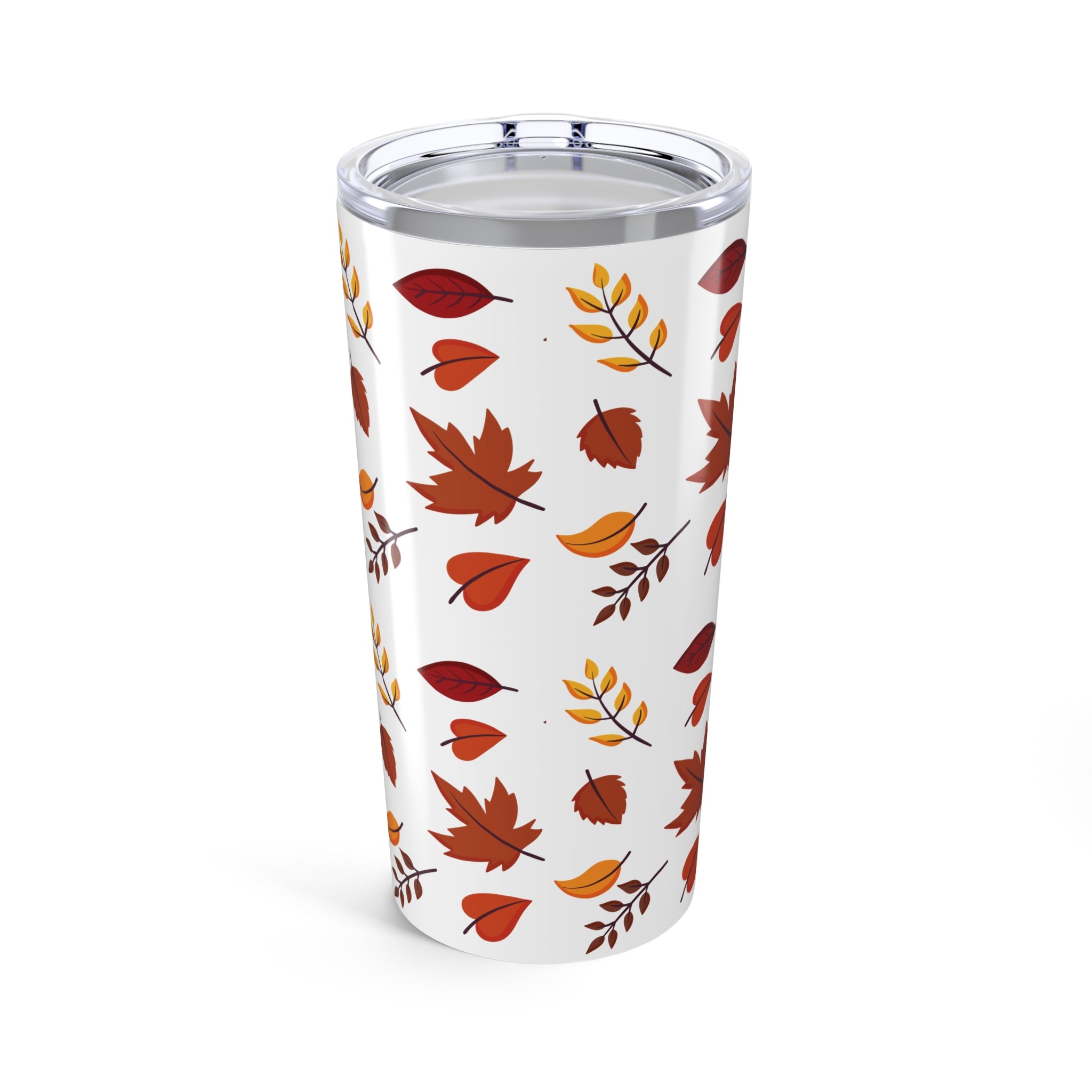 Autumn Leaves Tumbler White