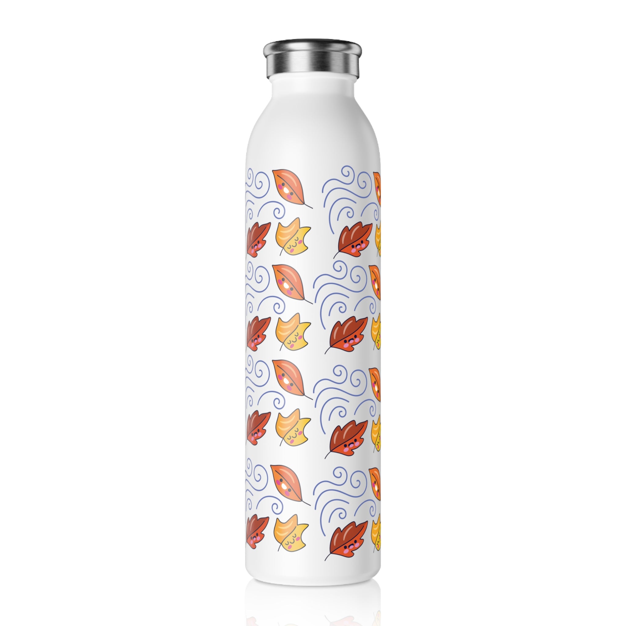 Leaves and Wind Slim Water Bottle