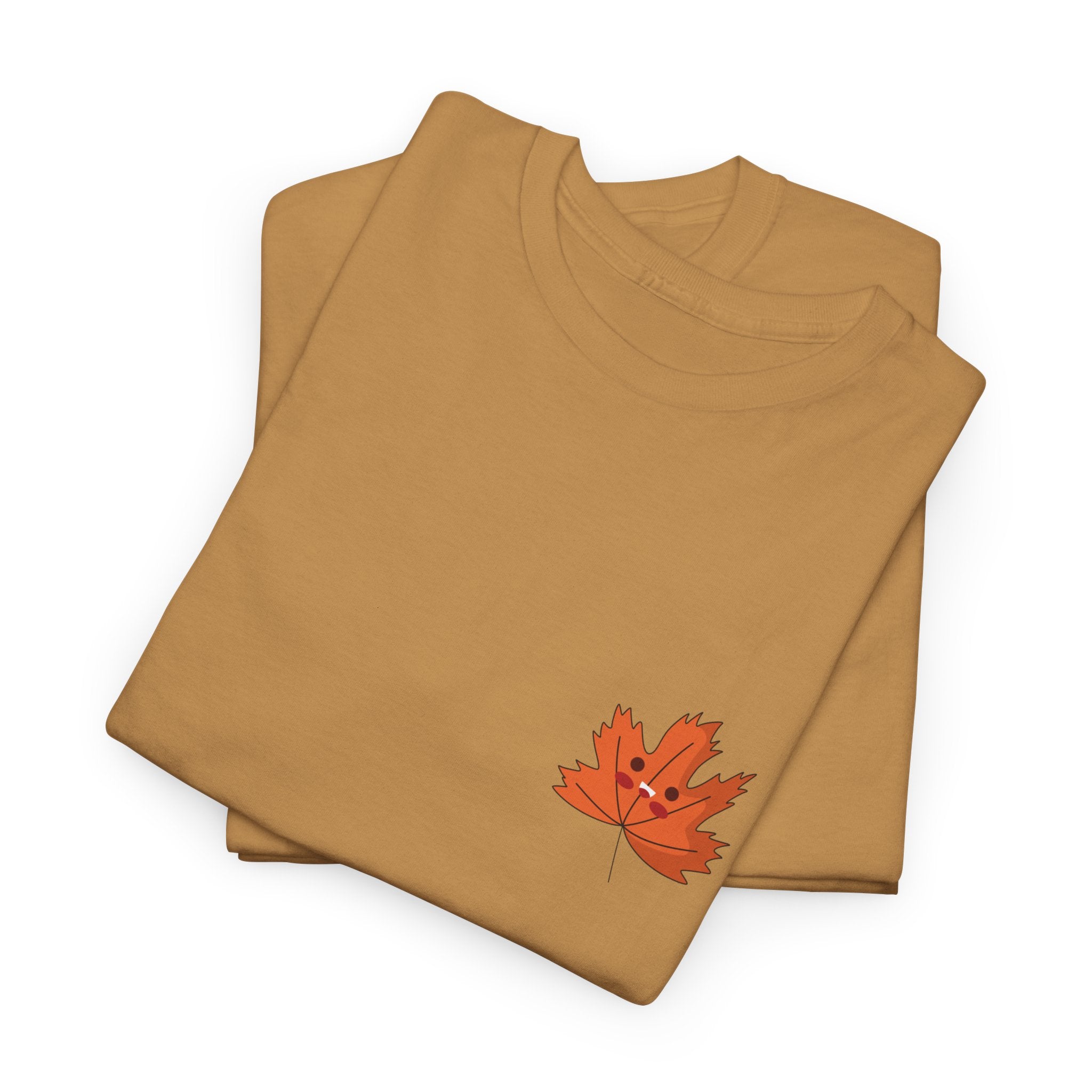 Cute Autumn Leaf Unisex Heavy Cotton Tee