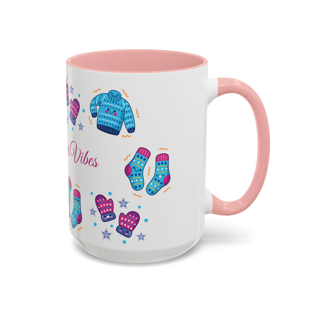 Cozy Winter Vibes Accent Coffee Mug — 11/15oz