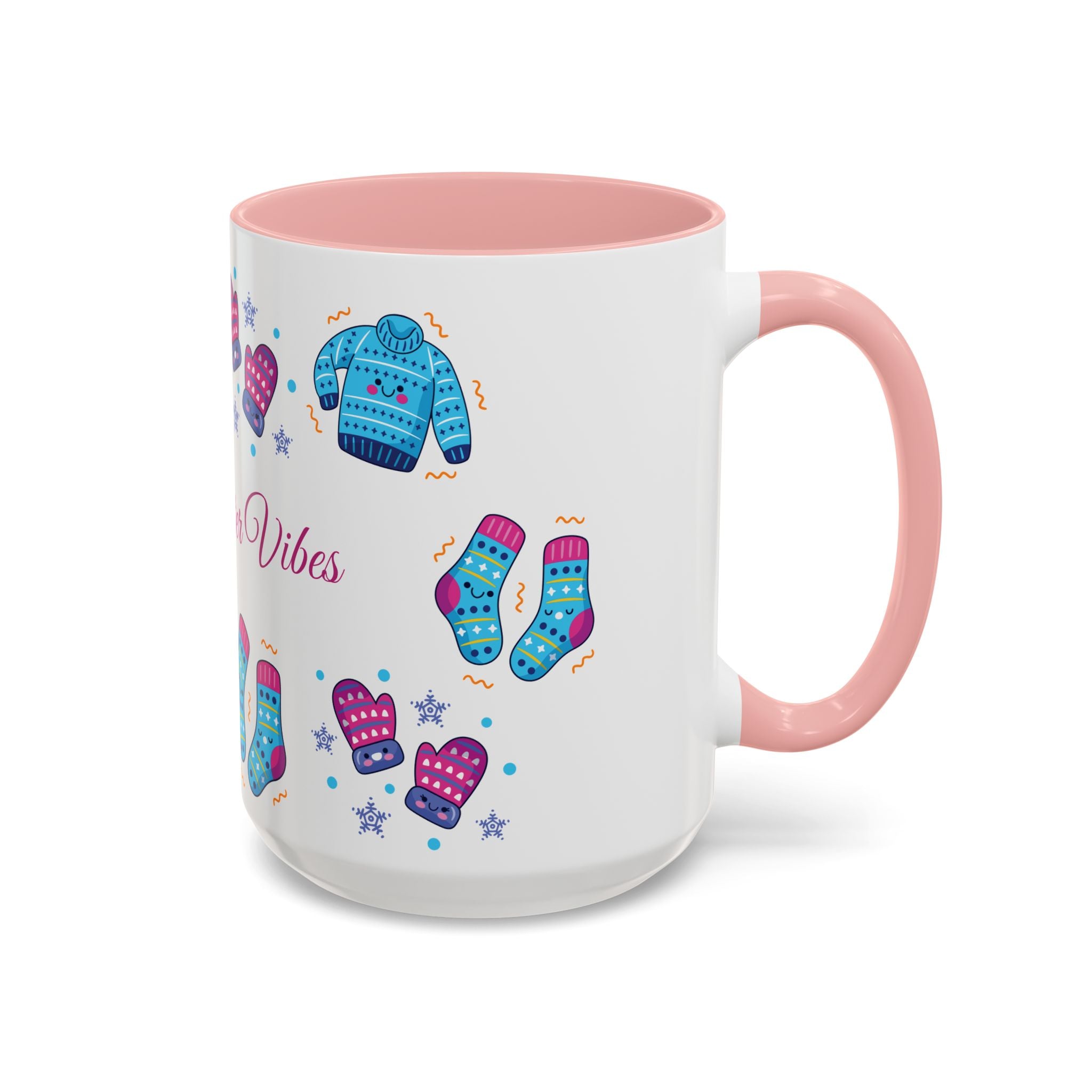 Cozy Winter Vibes Accent Coffee Mug — 11/15oz