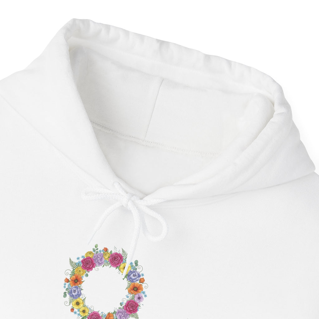 ''Spring State of Mind'' Hoodie —  Floral Wreath Spring Pullover