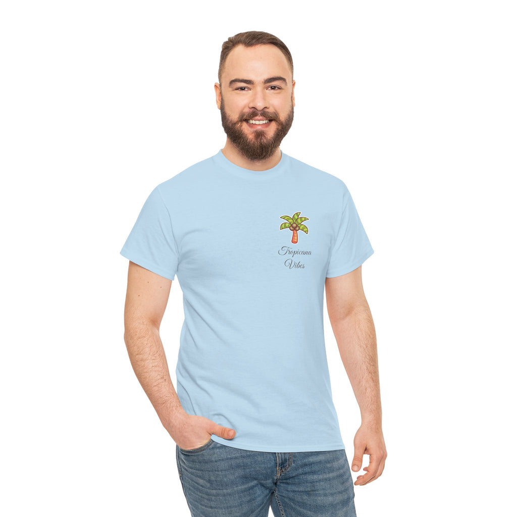 Tropicana Vibes T-Shirt — Tropical Palm Beach Graphic Tee