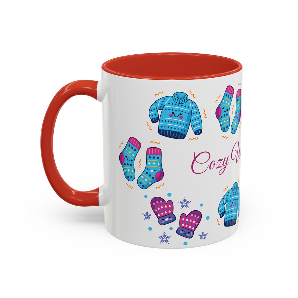 Cozy Winter Vibes Accent Coffee Mug — 11/15oz