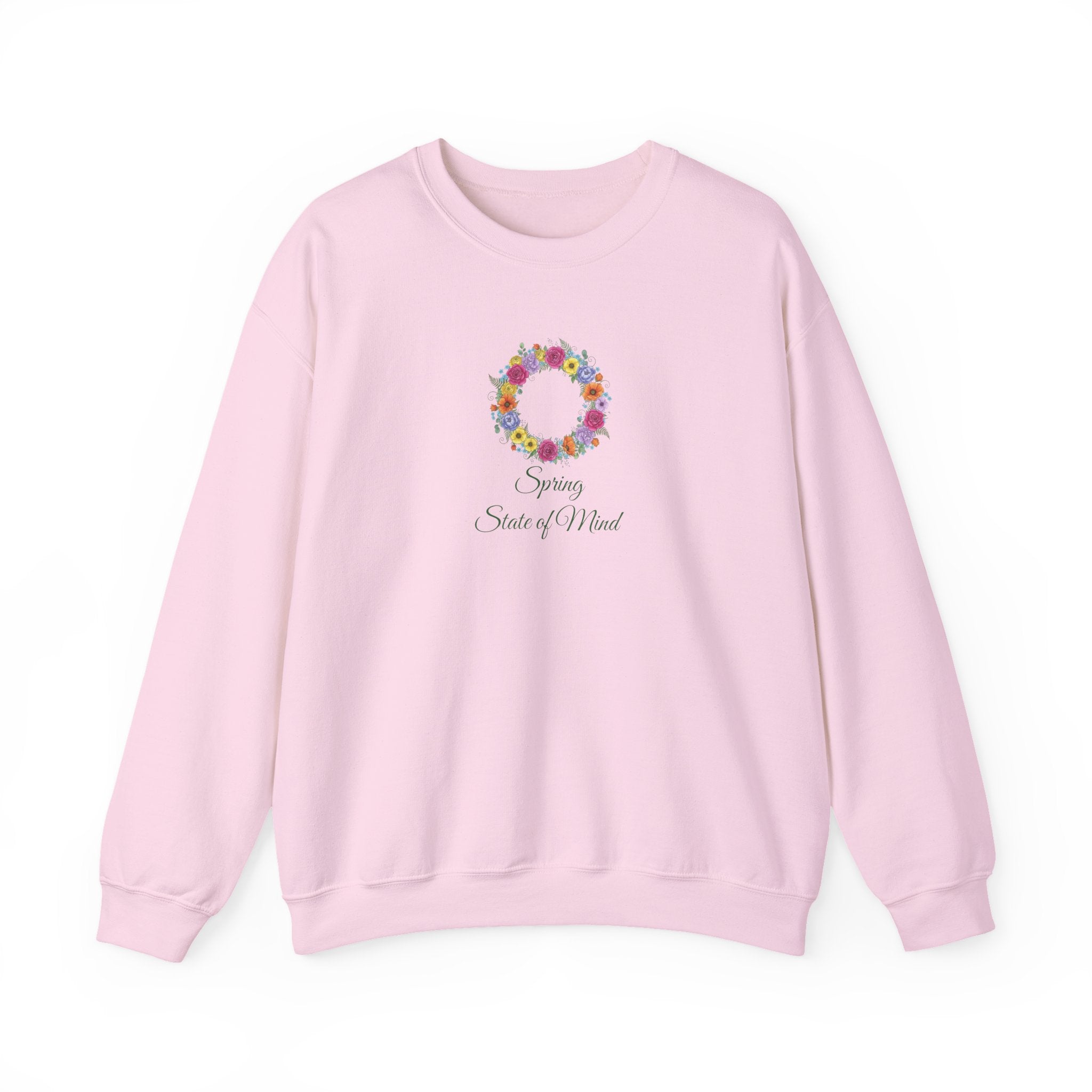 “Spring State of Mind” Sweatshirt — Floral Wreath Crewneck