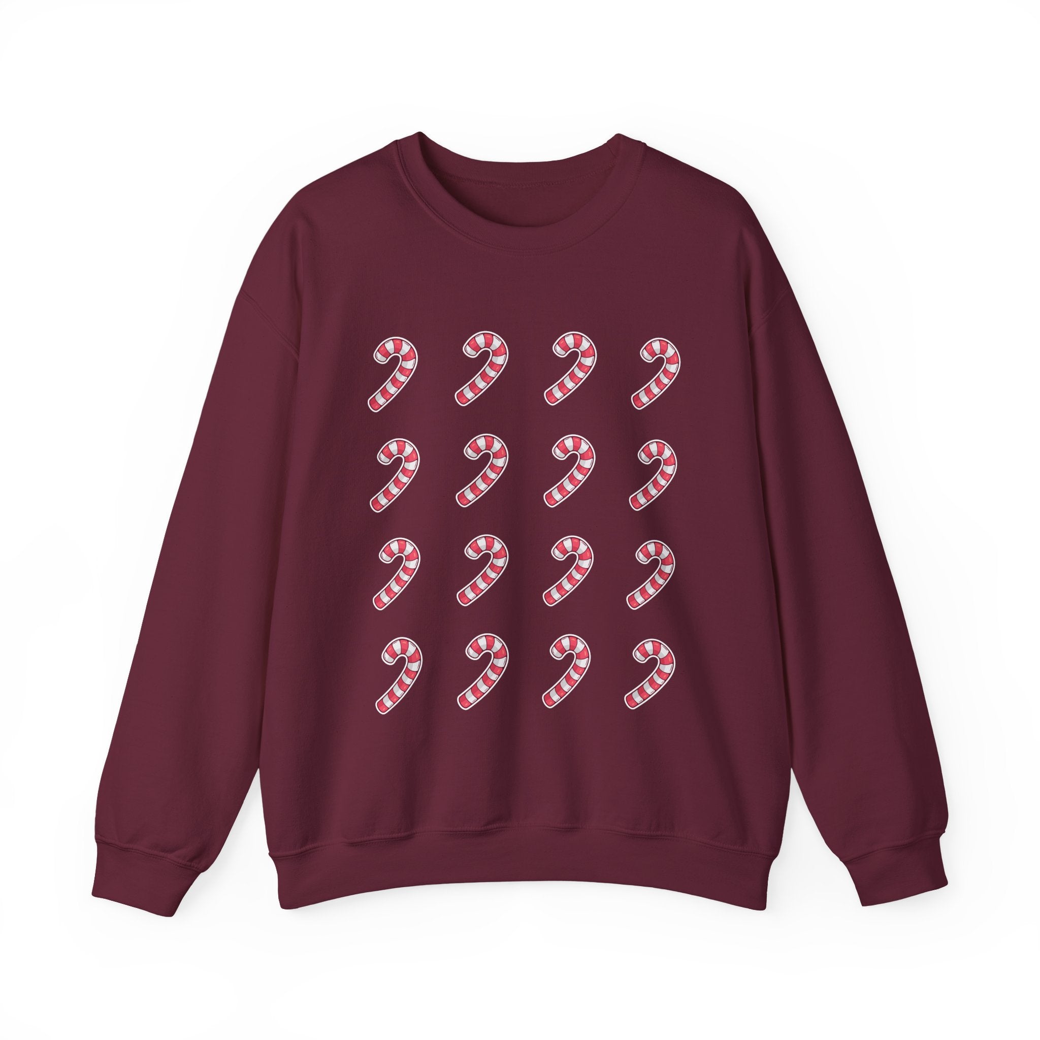 Candy Cane Pattern Crewneck Sweatshirt
