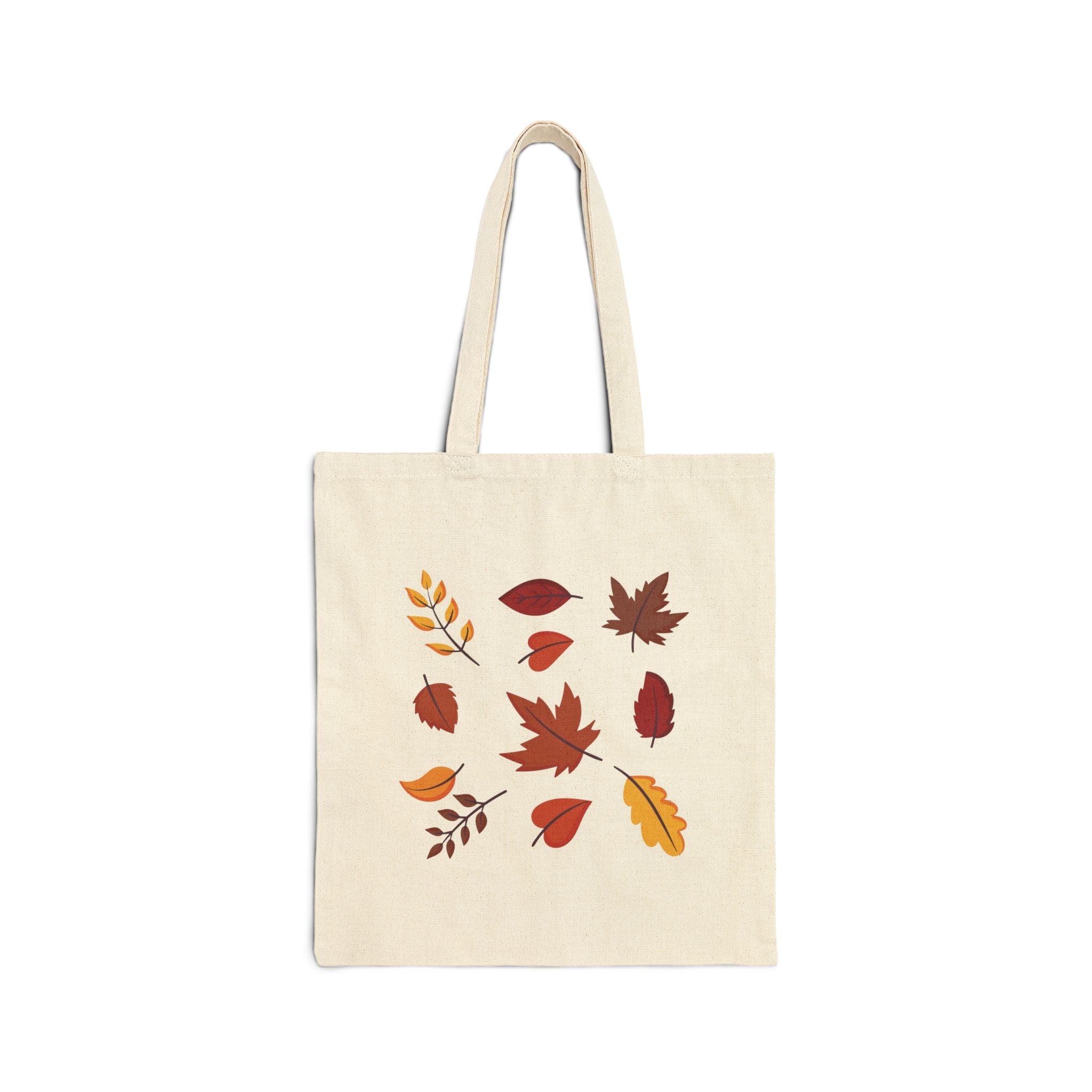 Autumn Leaves Cotton Canvas Tote Bag