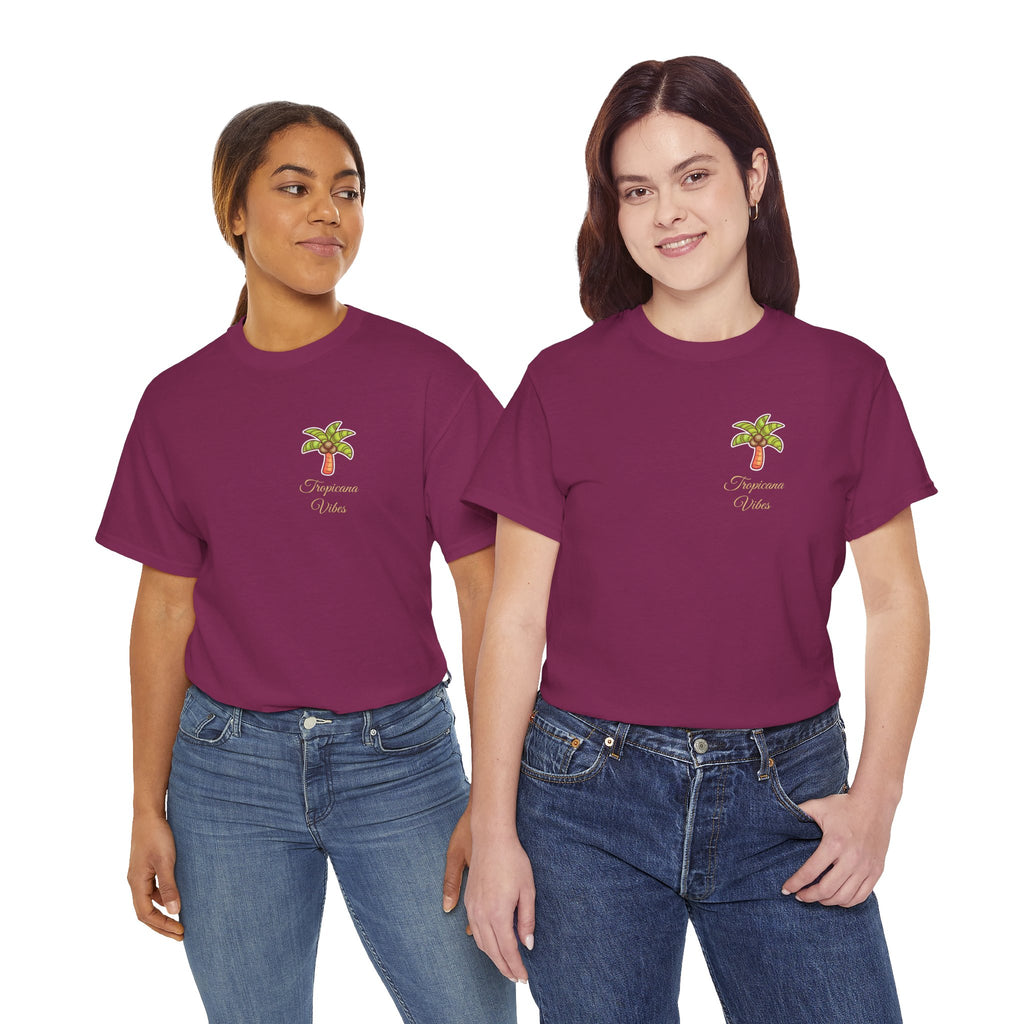 Tropicana Vibes T-Shirt — Tropical Palm Beach Graphic Tee