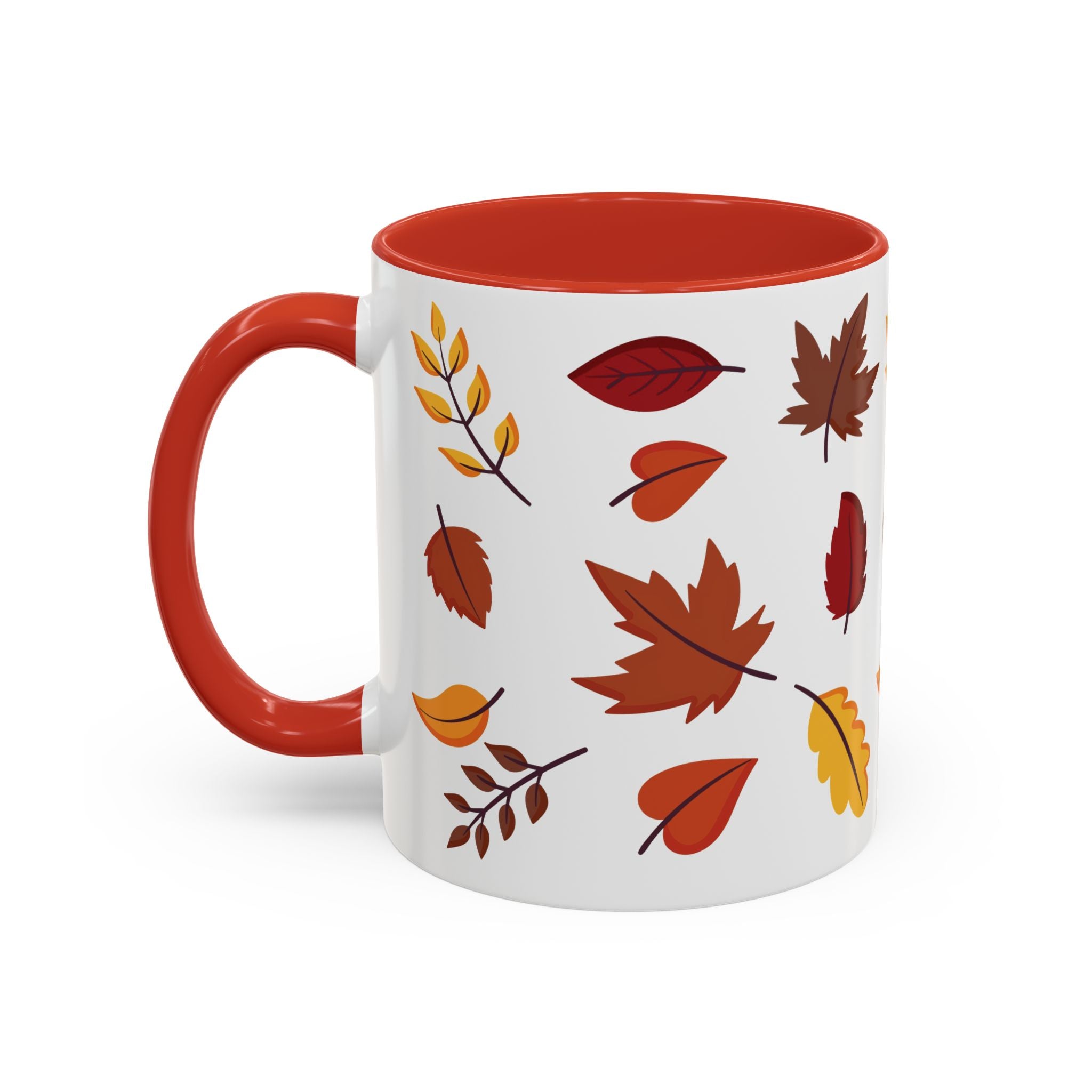Autumn Leaves Accent Coffee Mug (11, 15oz)
