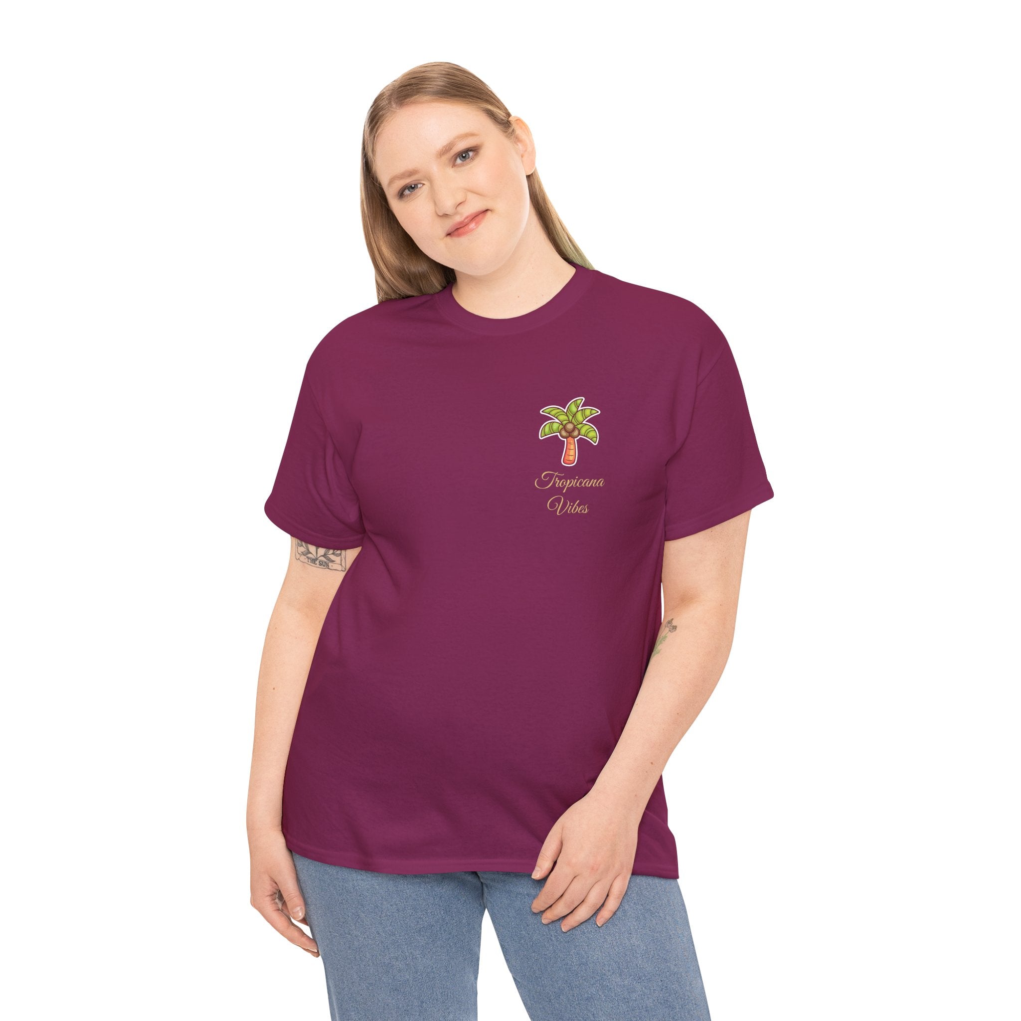 Tropicana Vibes T-Shirt — Tropical Palm Beach Graphic Tee