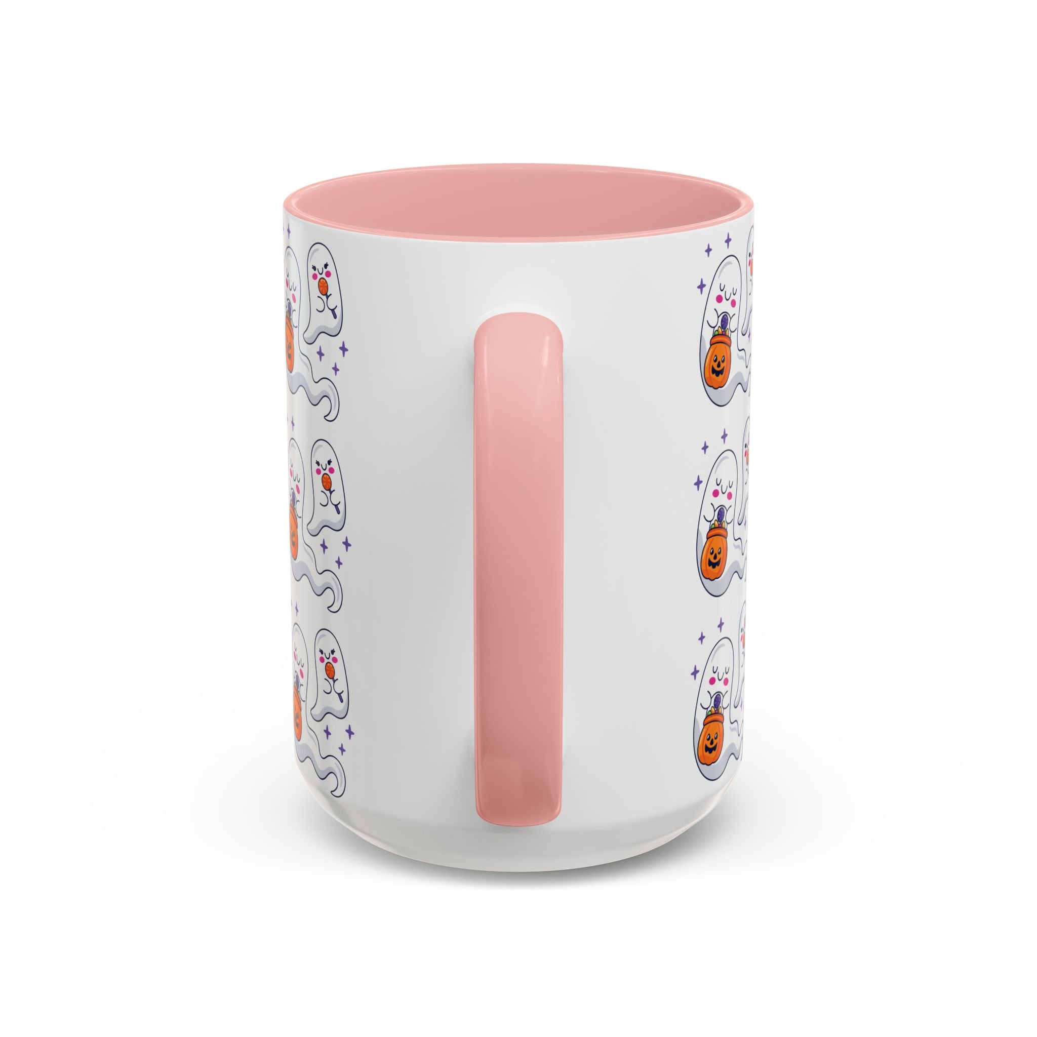 Halloween Ghosts Holding Treats Accent Coffee Mug (11, 15oz)