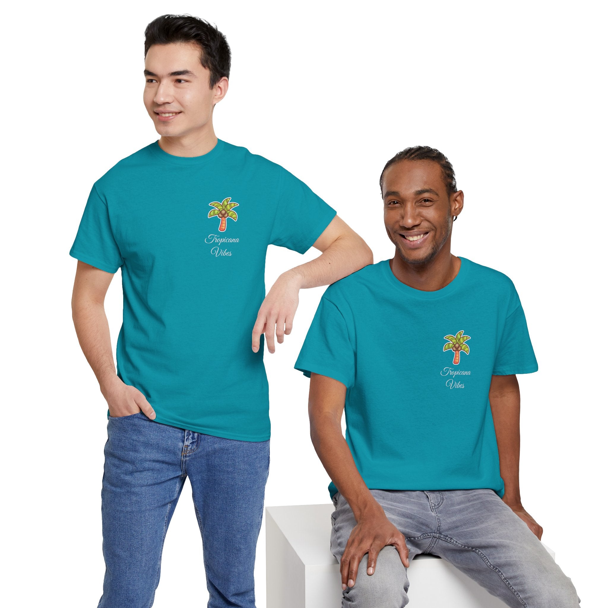 Tropicana Vibes T-Shirt — Tropical Palm Beach Graphic Tee