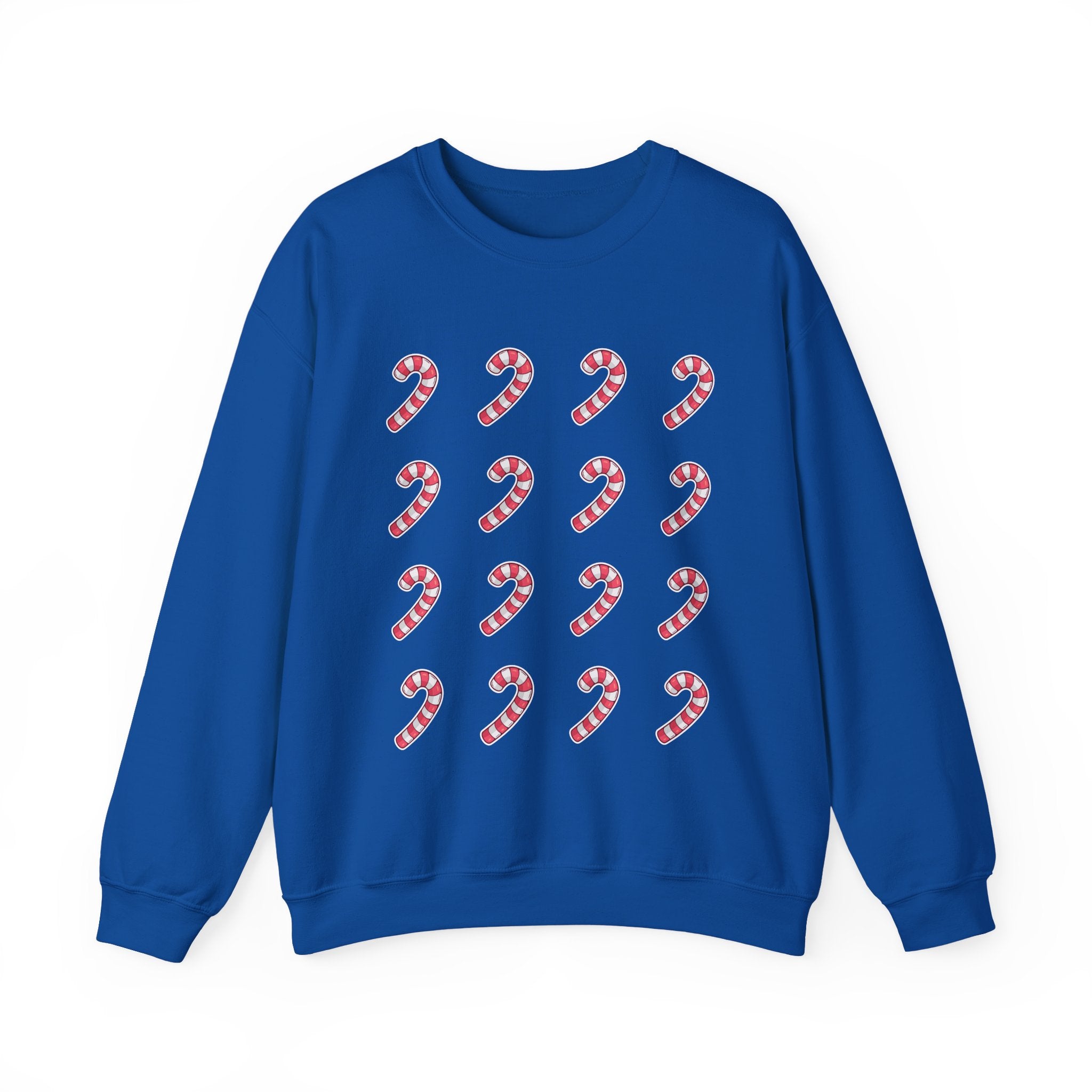 Candy Cane Pattern Crewneck Sweatshirt