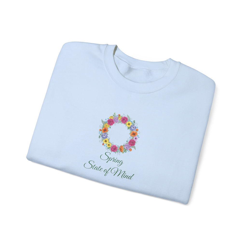 “Spring State of Mind” Sweatshirt — Floral Wreath Crewneck