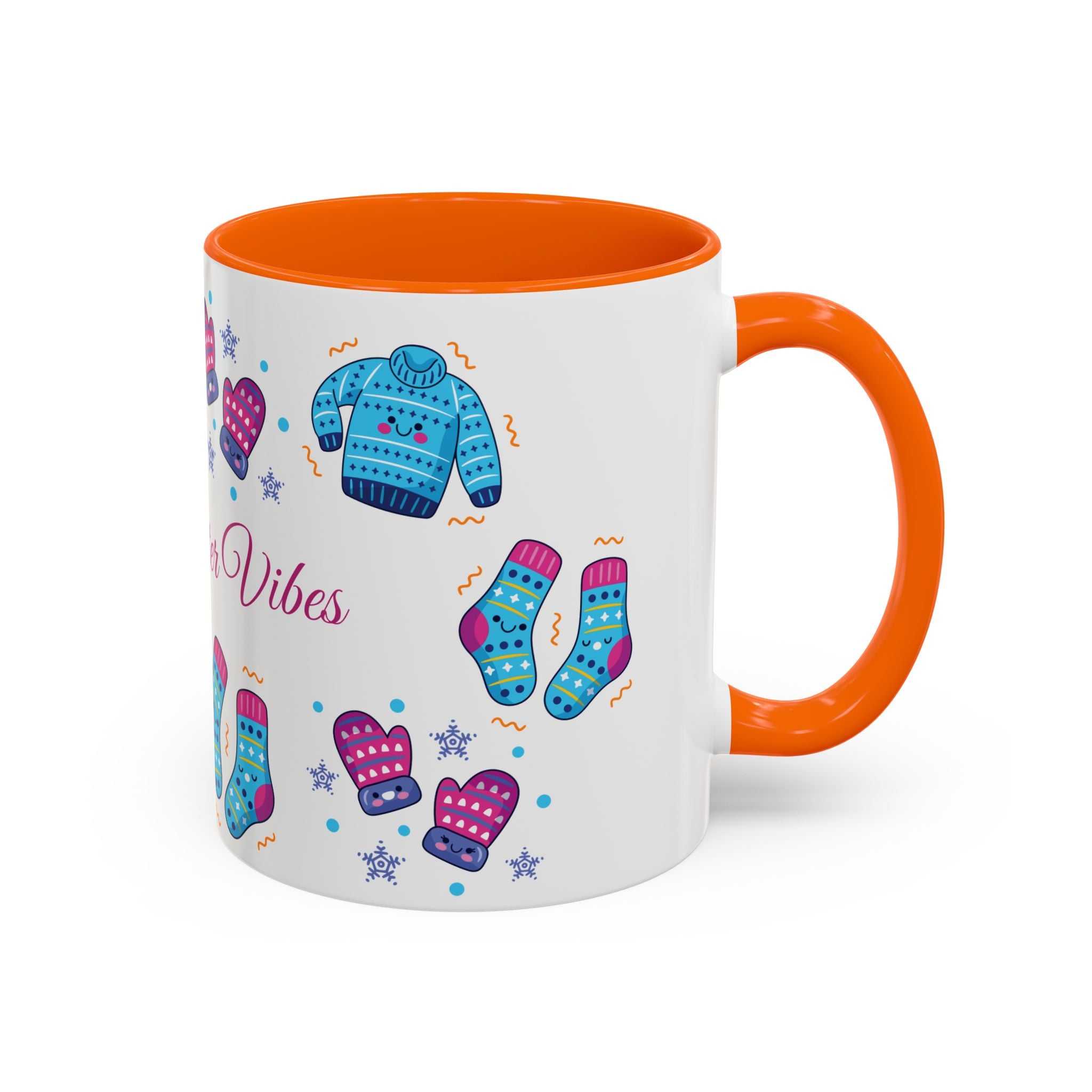 Cozy Winter Vibes Accent Coffee Mug — 11/15oz