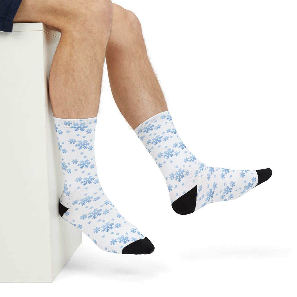 Snowflake Sublimation Crew Socks