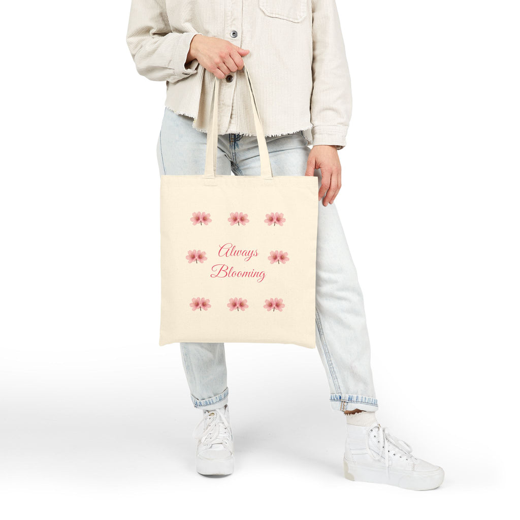 Always Blooming Floral Canvas Tote - Cute Tote Bag