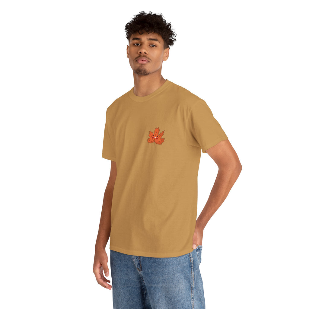 Cute Autumn Leaf Unisex Heavy Cotton Tee