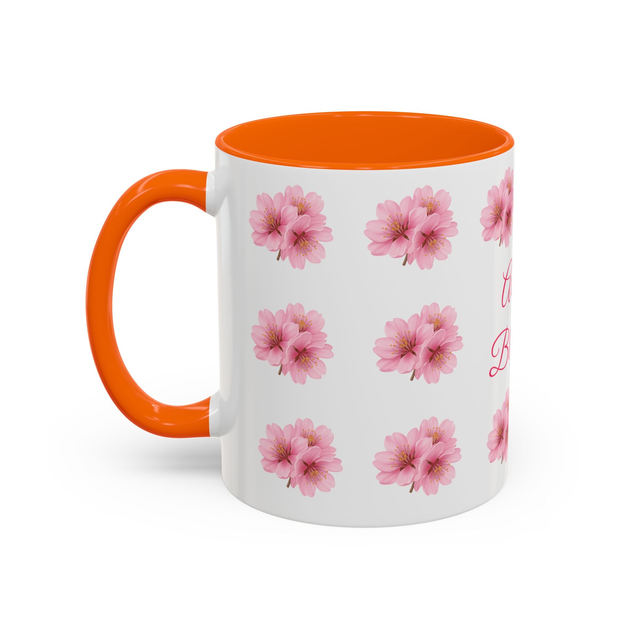 ''Always Blooming'' Pink Floral Coffee Mug — Pink Flower Spring Mug (11/15oz)