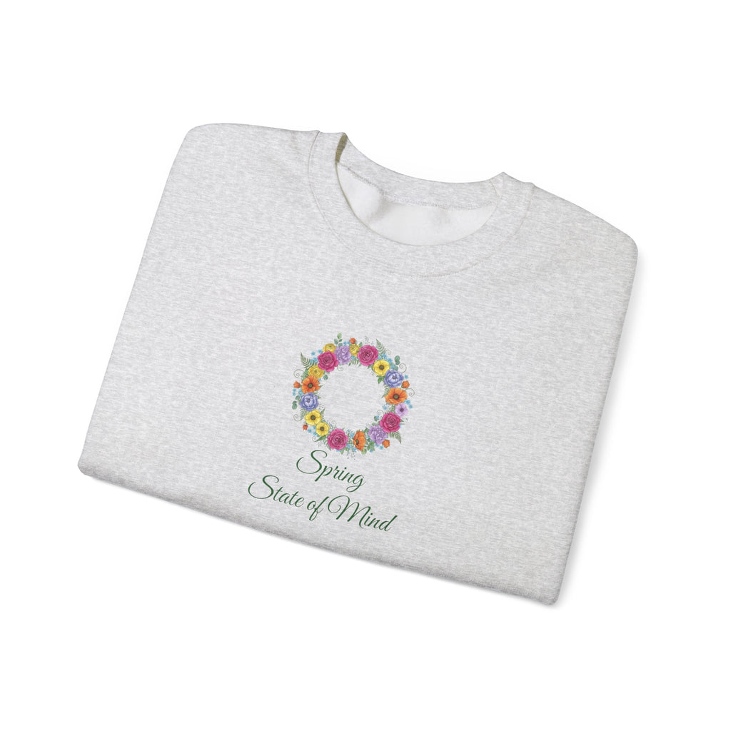 “Spring State of Mind” Sweatshirt — Floral Wreath Crewneck