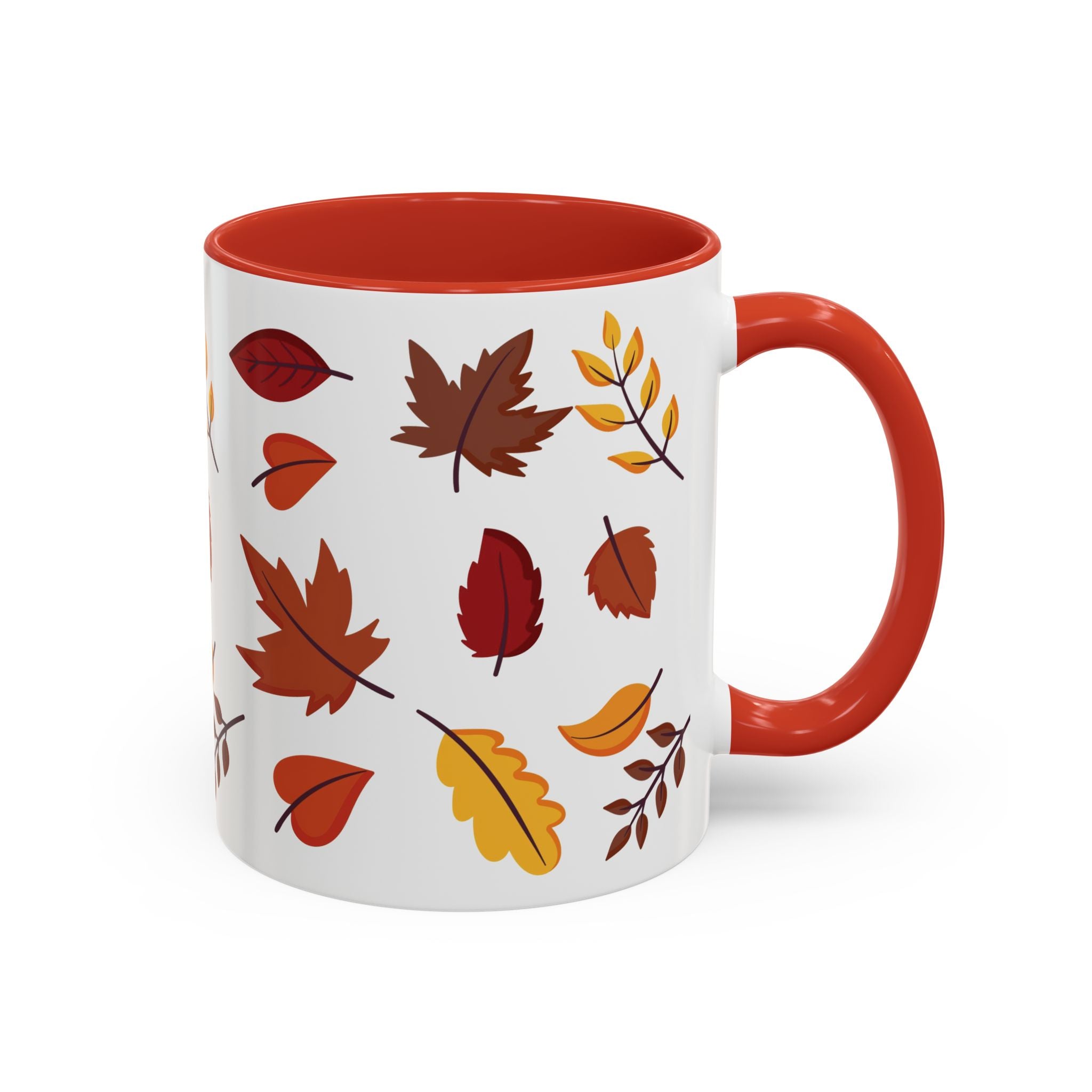 Autumn Leaves Accent Coffee Mug (11, 15oz)
