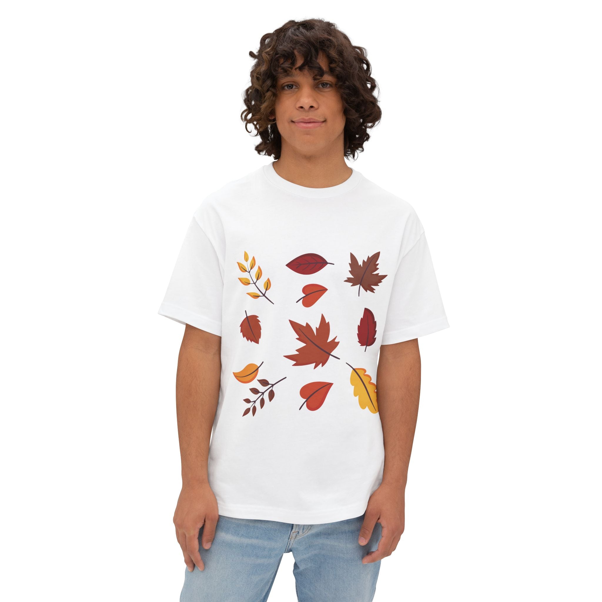 Autumn Leaves Unisex Oversized Boxy Tee