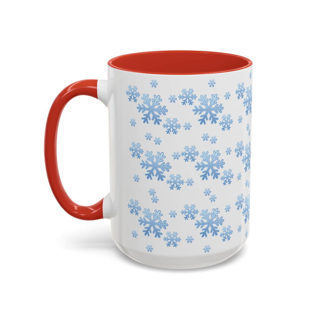 Snowflake Accent Coffee Mug , 11/15oz