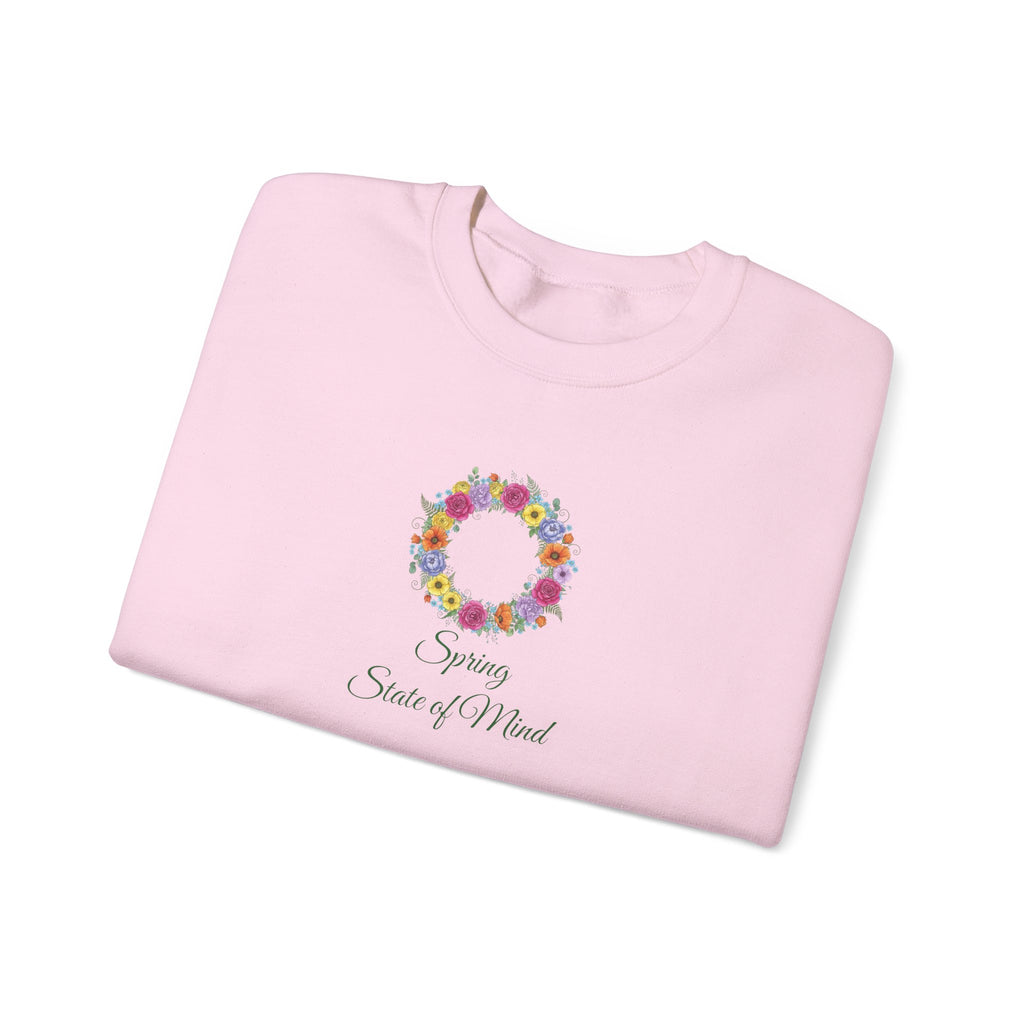 “Spring State of Mind” Sweatshirt — Floral Wreath Crewneck
