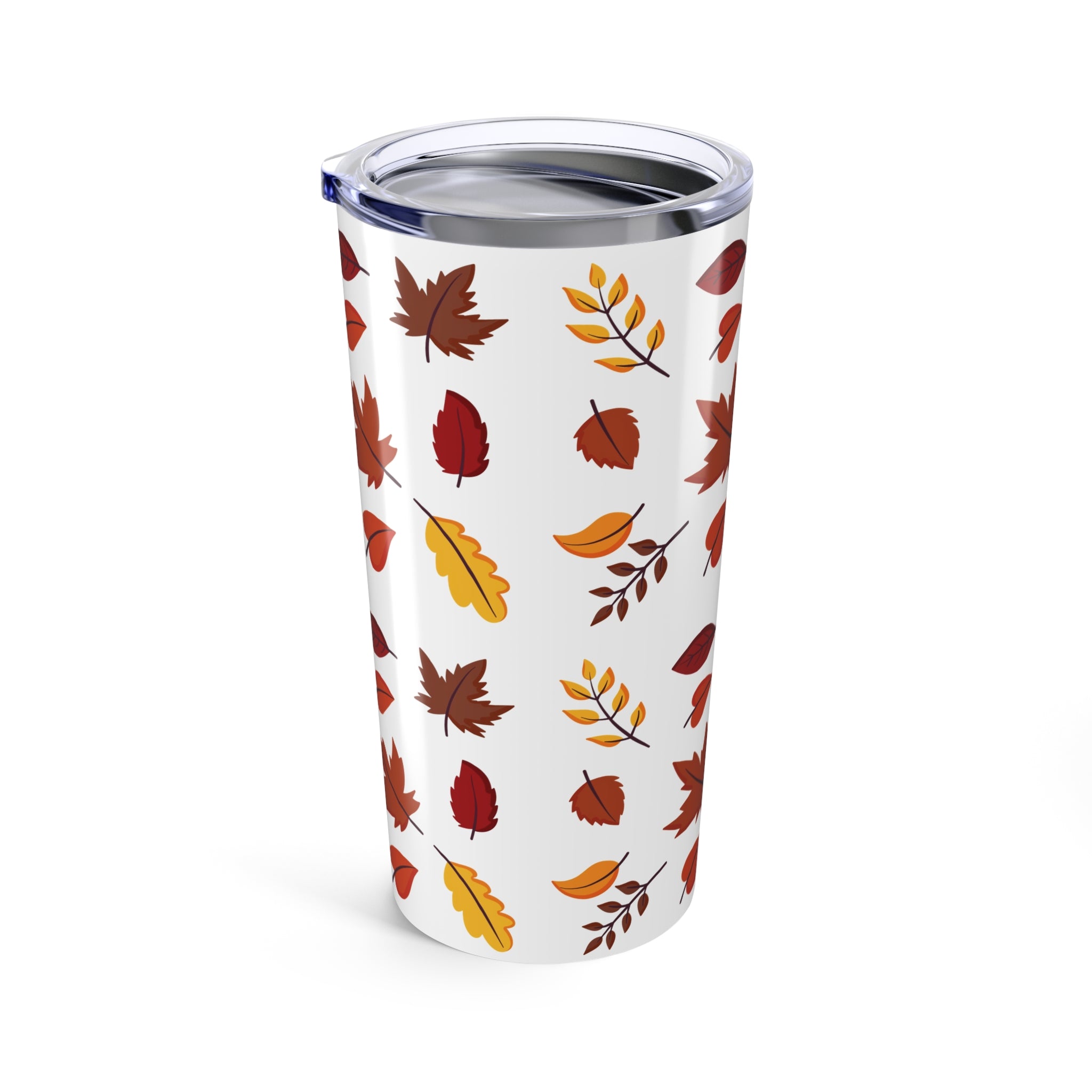 Autumn Leaves Tumbler White