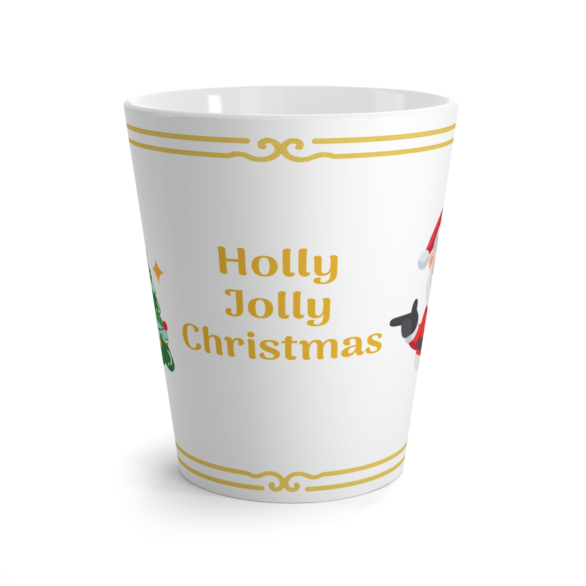 Holly Jolly Christmas Latte Mug