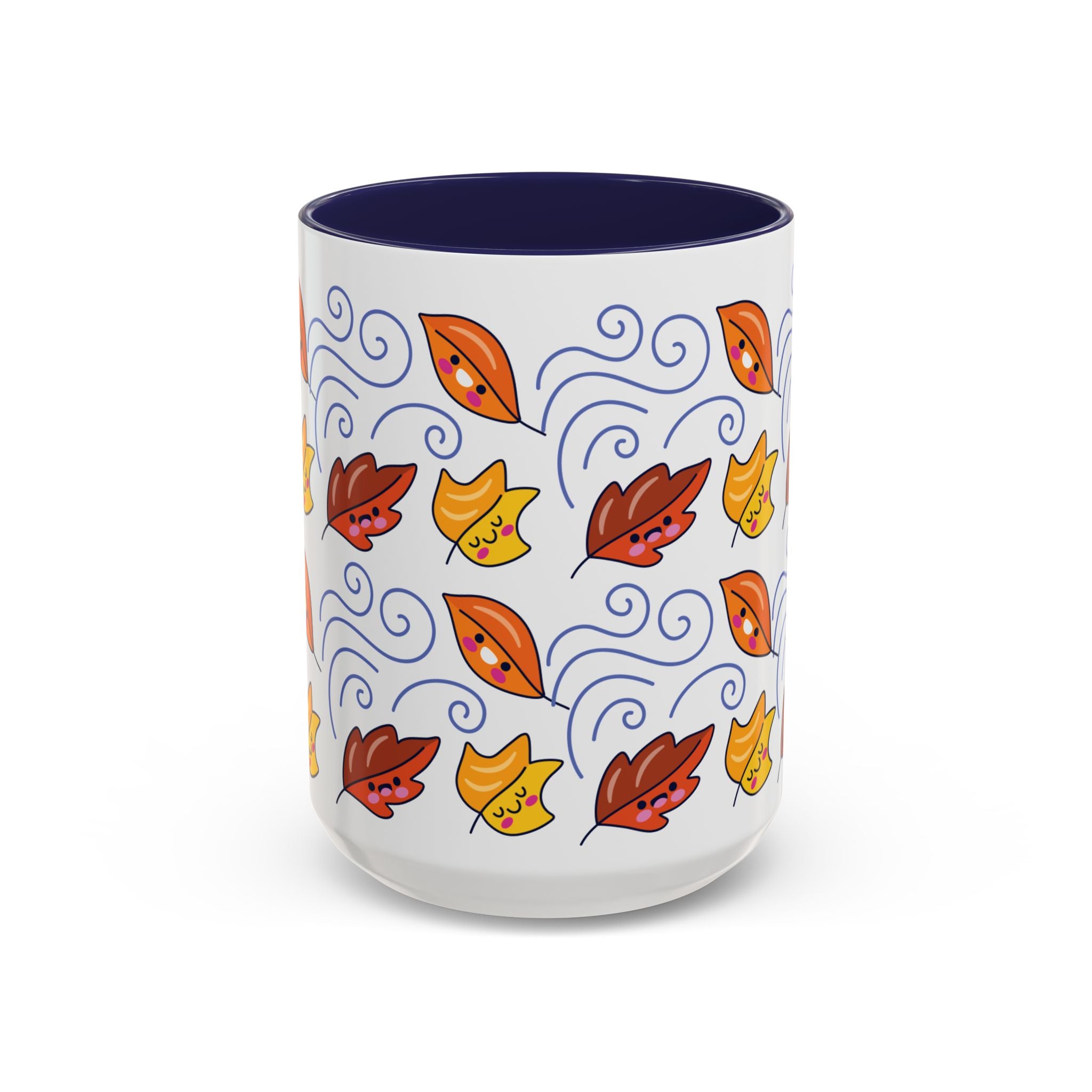 Leaves and Wind Accent Coffee Mug (11, 15oz)