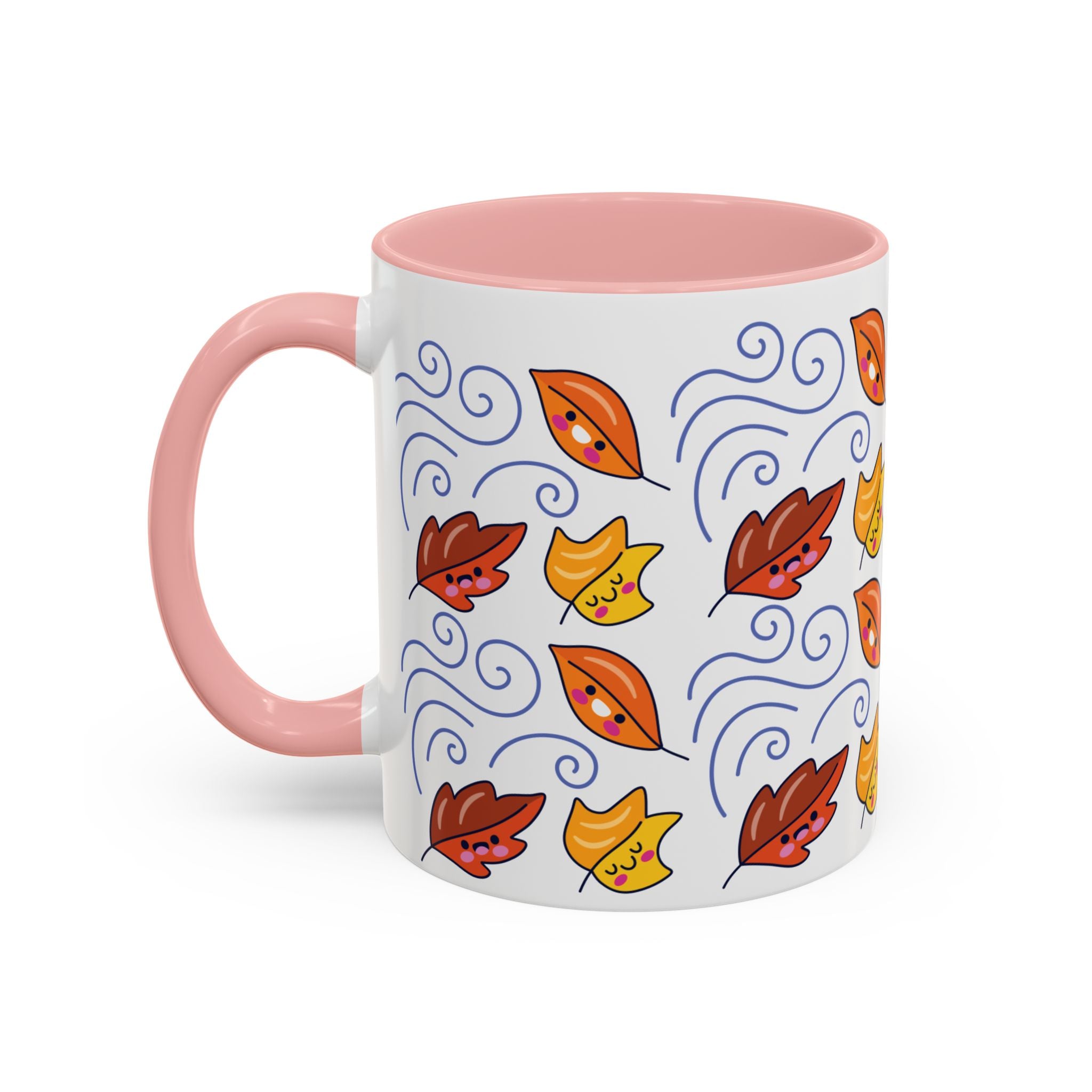 Leaves and Wind Accent Coffee Mug (11, 15oz)