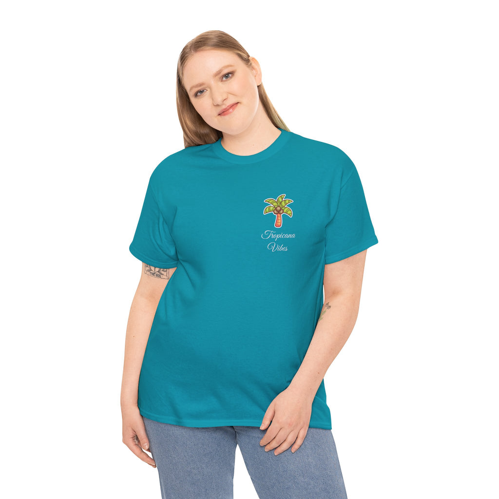 Tropicana Vibes T-Shirt — Tropical Palm Beach Graphic Tee