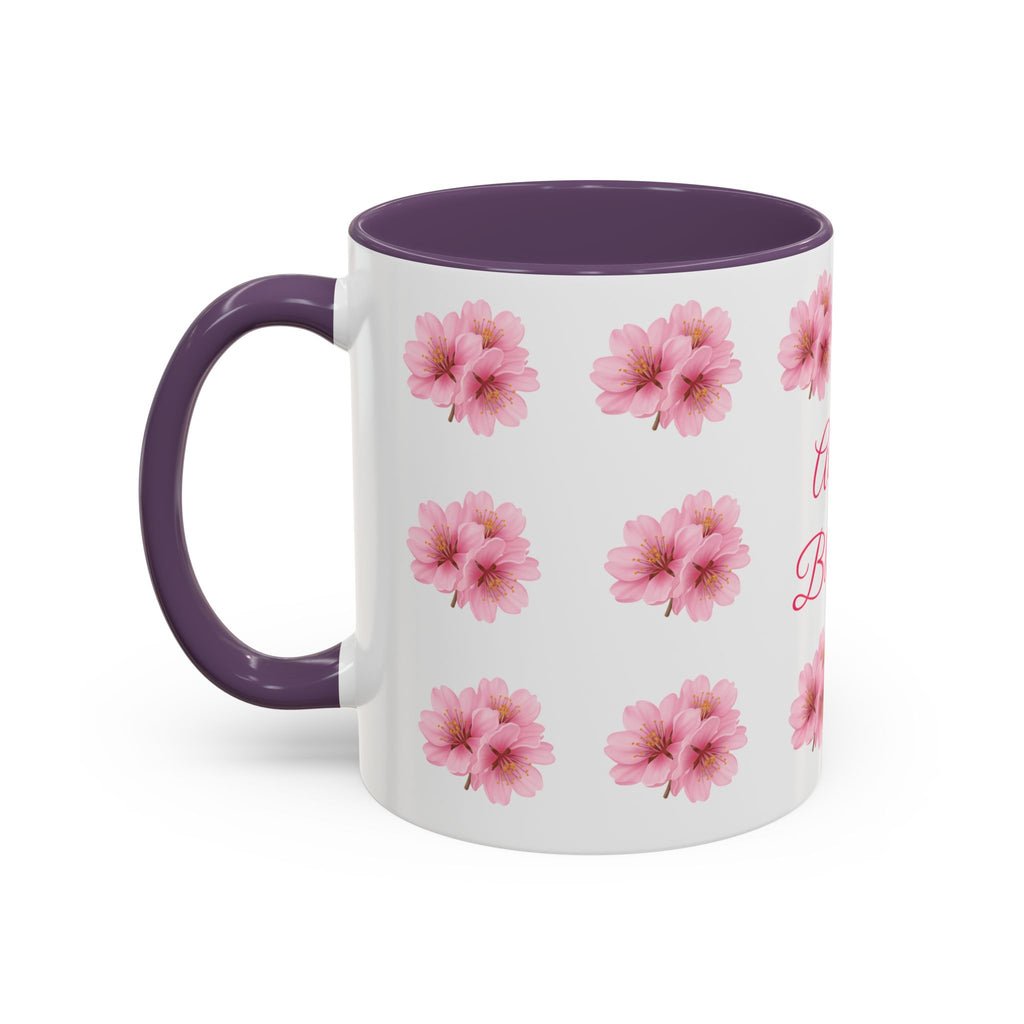 ''Always Blooming'' Pink Floral Coffee Mug — Pink Flower Spring Mug (11/15oz)