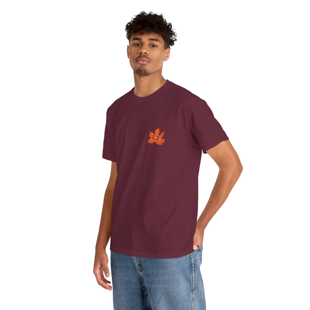 Cute Autumn Leaf Unisex Heavy Cotton Tee