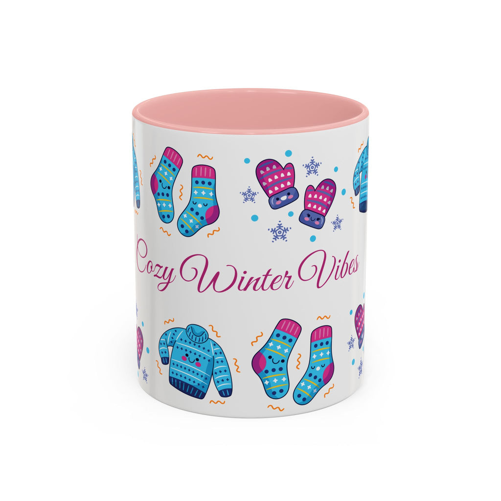Cozy Winter Vibes Accent Coffee Mug — 11/15oz