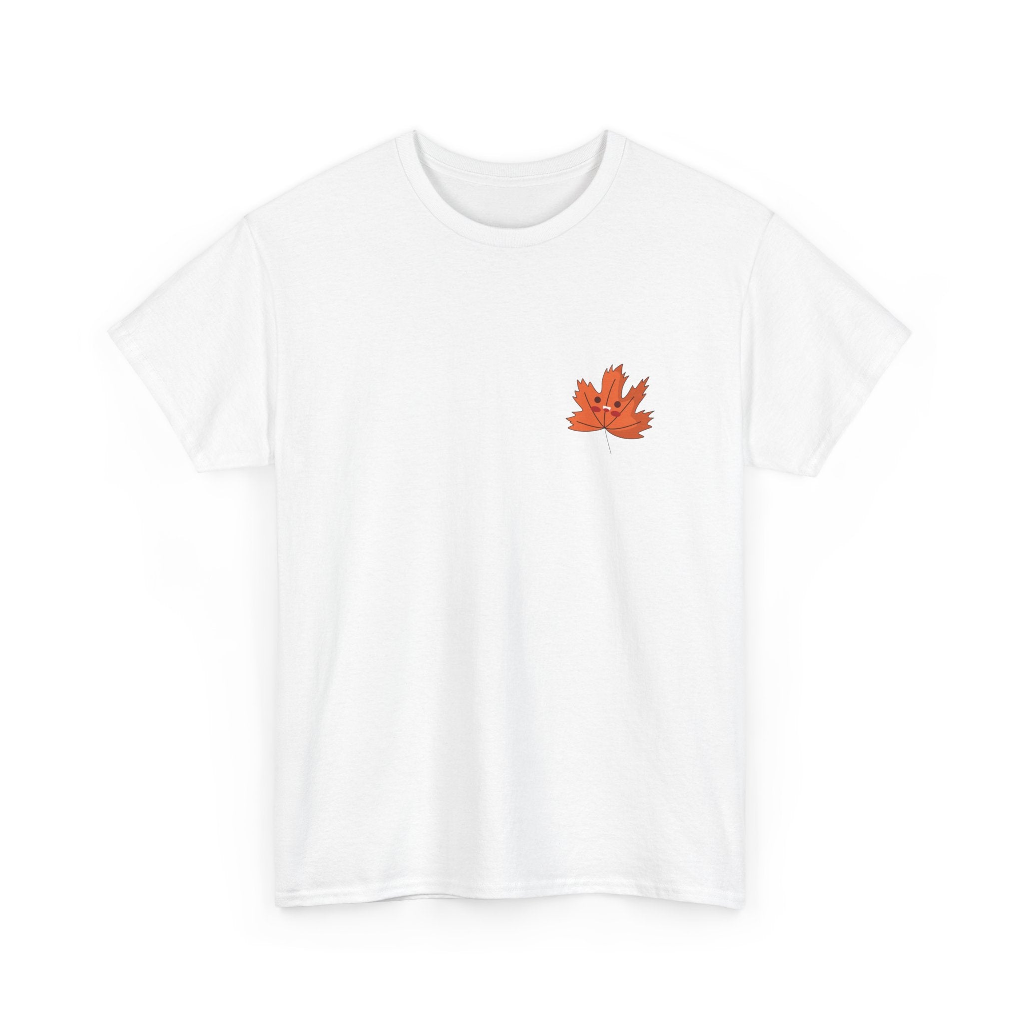 Cute Autumn Leaf Unisex Heavy Cotton Tee