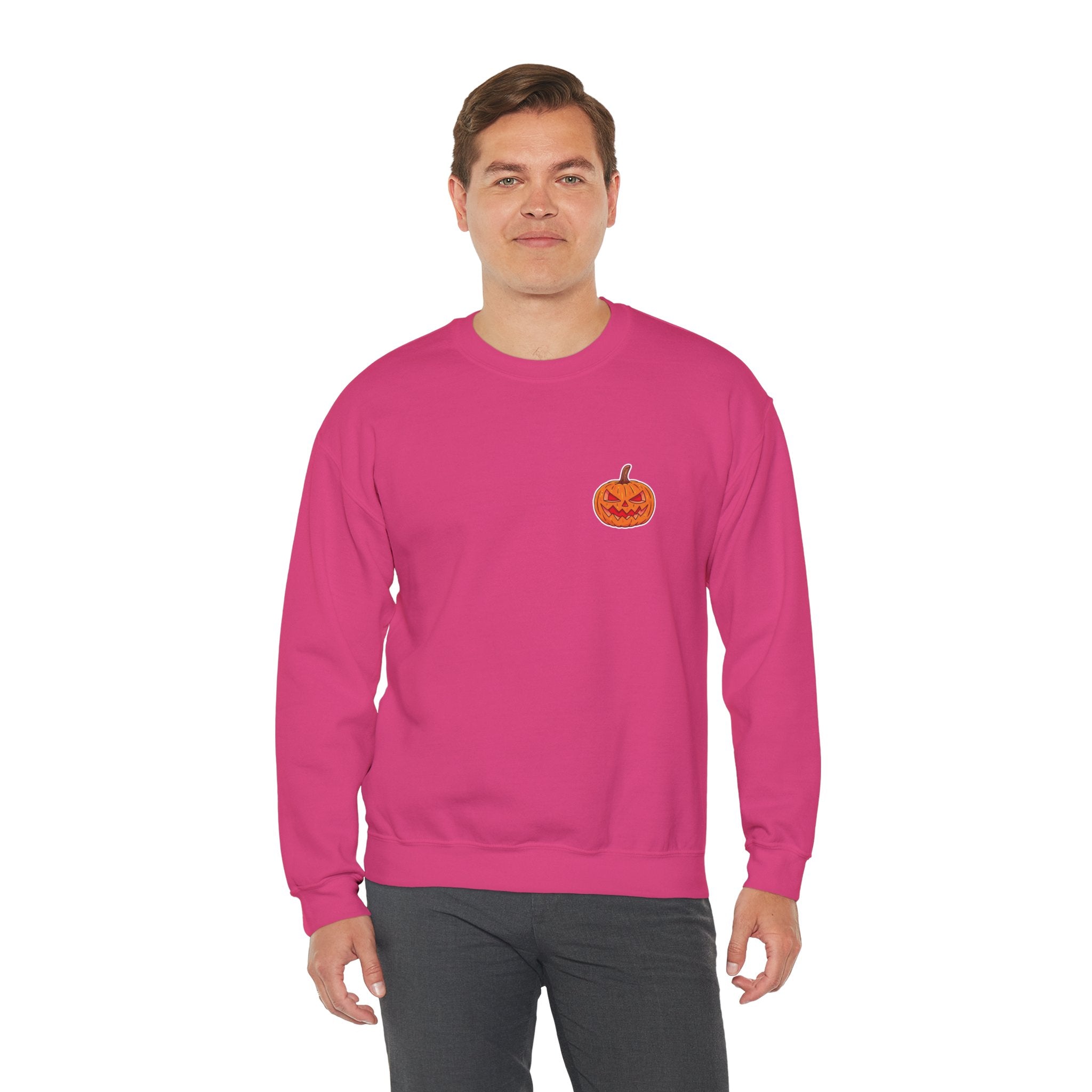 Spooky Pumpkin Unisex Heavy Blend™ Crewneck Sweatshirt