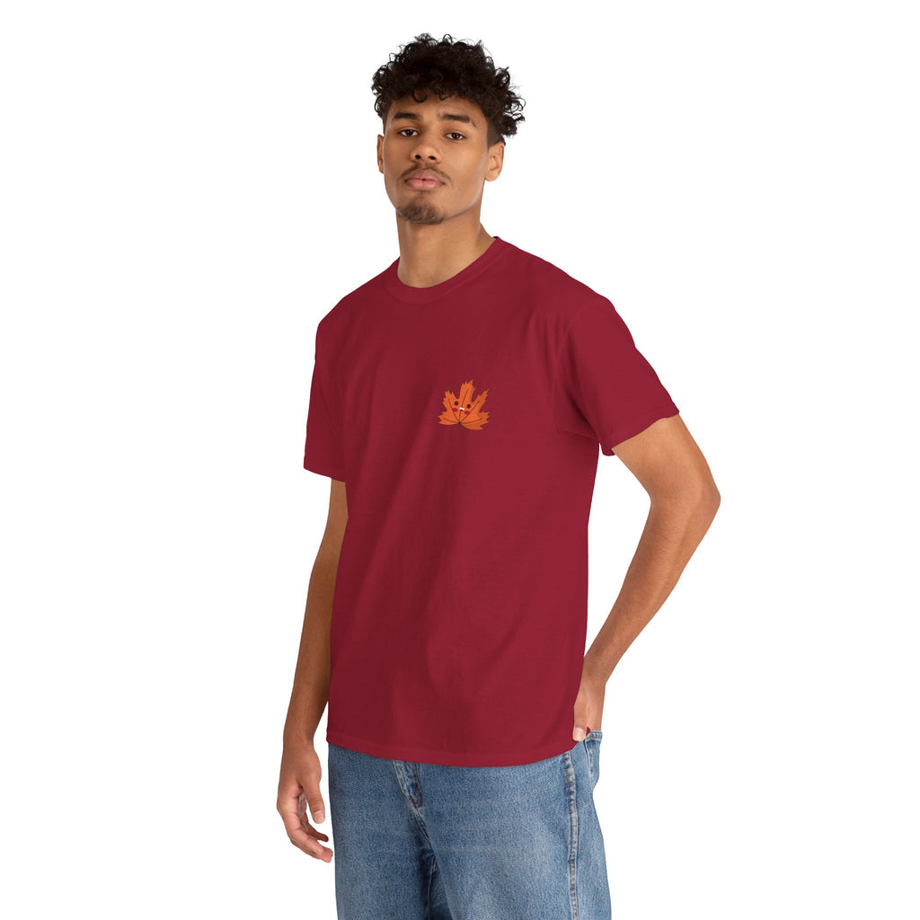 Cute Autumn Leaf Unisex Heavy Cotton Tee