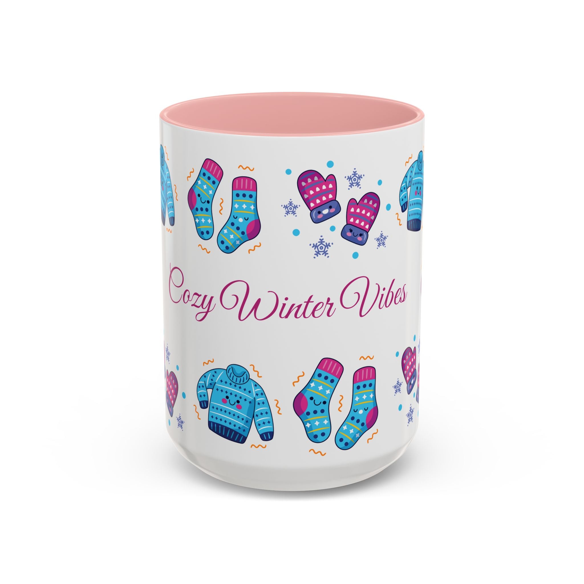 Cozy Winter Vibes Accent Coffee Mug — 11/15oz