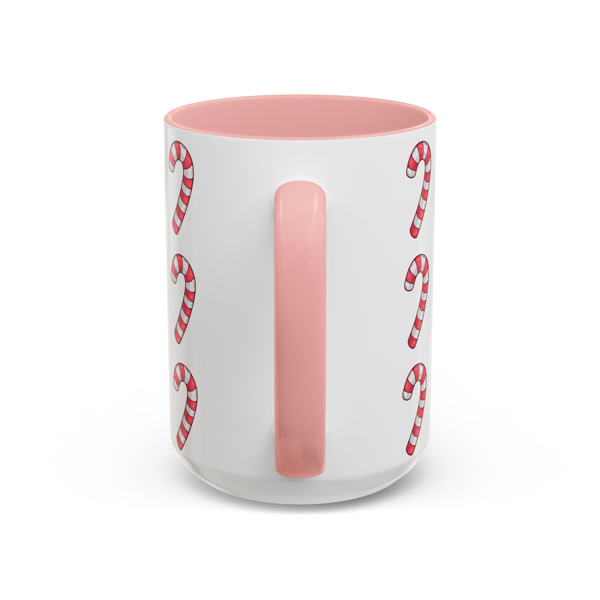 Candy Cane Pattern Accent Coffee Mug (11/15oz)