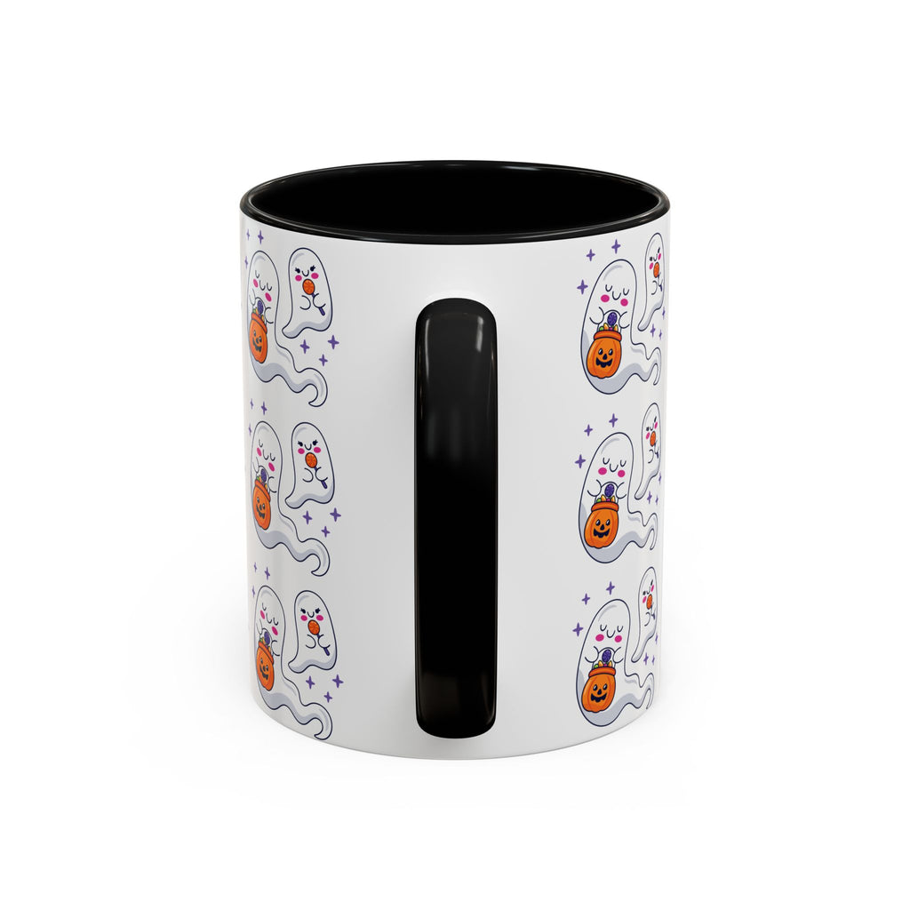 Halloween Ghosts Holding Treats Accent Coffee Mug (11, 15oz)