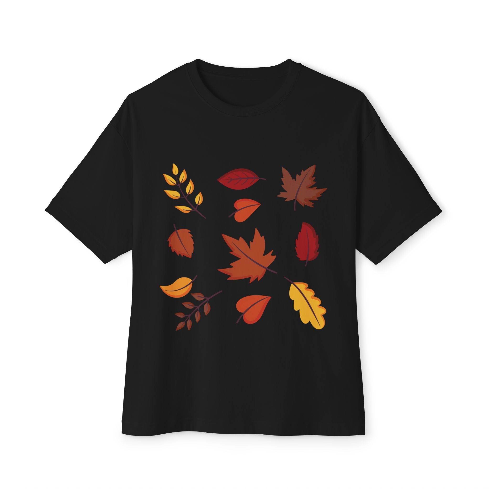 Autumn Leaves Unisex Oversized Boxy Tee
